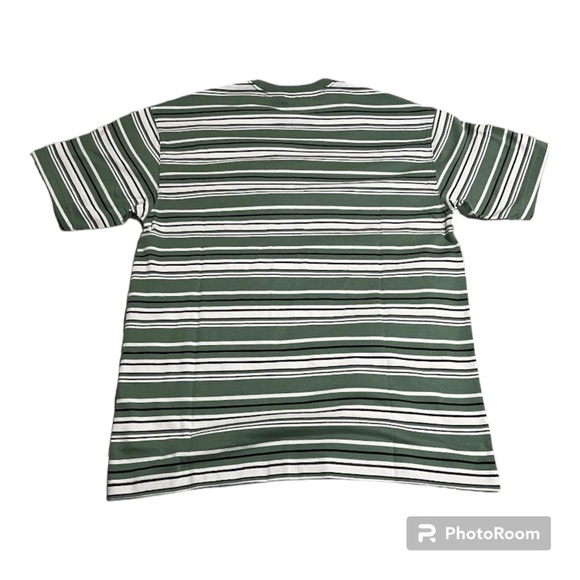 Dickies Striped T-shirt Green Striped L&M Pocket Spring Unisex - Picture 2 of 6